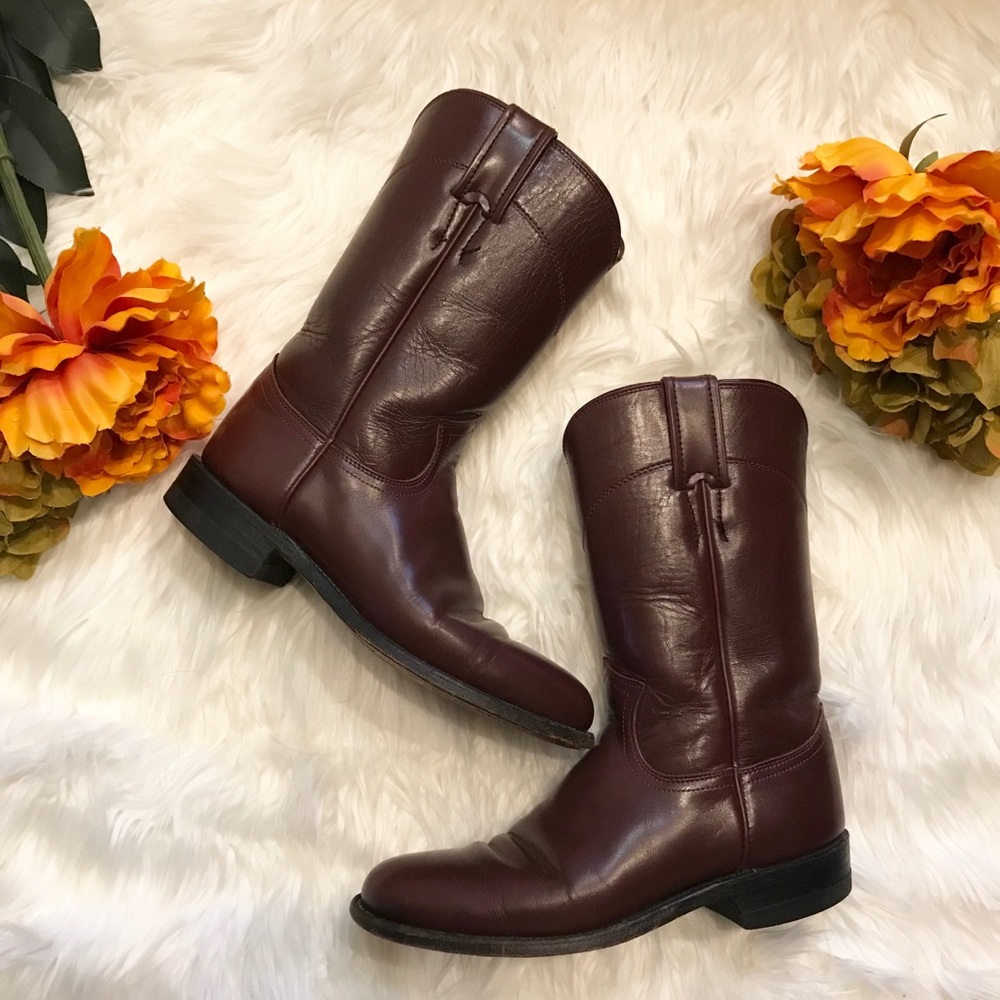 Justin Boots Dark Red Women’s Boots 5.5 B